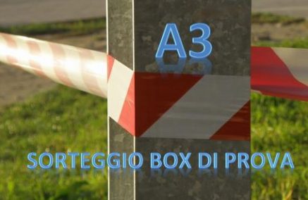 SORTEGGIO BOX DI PROVA PER 1ª PROVA TROFEO SERIE A3