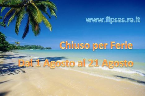 Chiusura per Ferie 2016