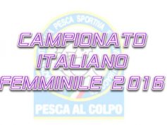 INFO SU 5ª E 6ª PROVA CAMPIONATO ITALIANO FEMMINILE