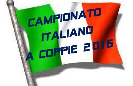 LA FIUMA MANDRIA OSPITA IL CAMPIONATO ITALIANO A COPPIE 2016