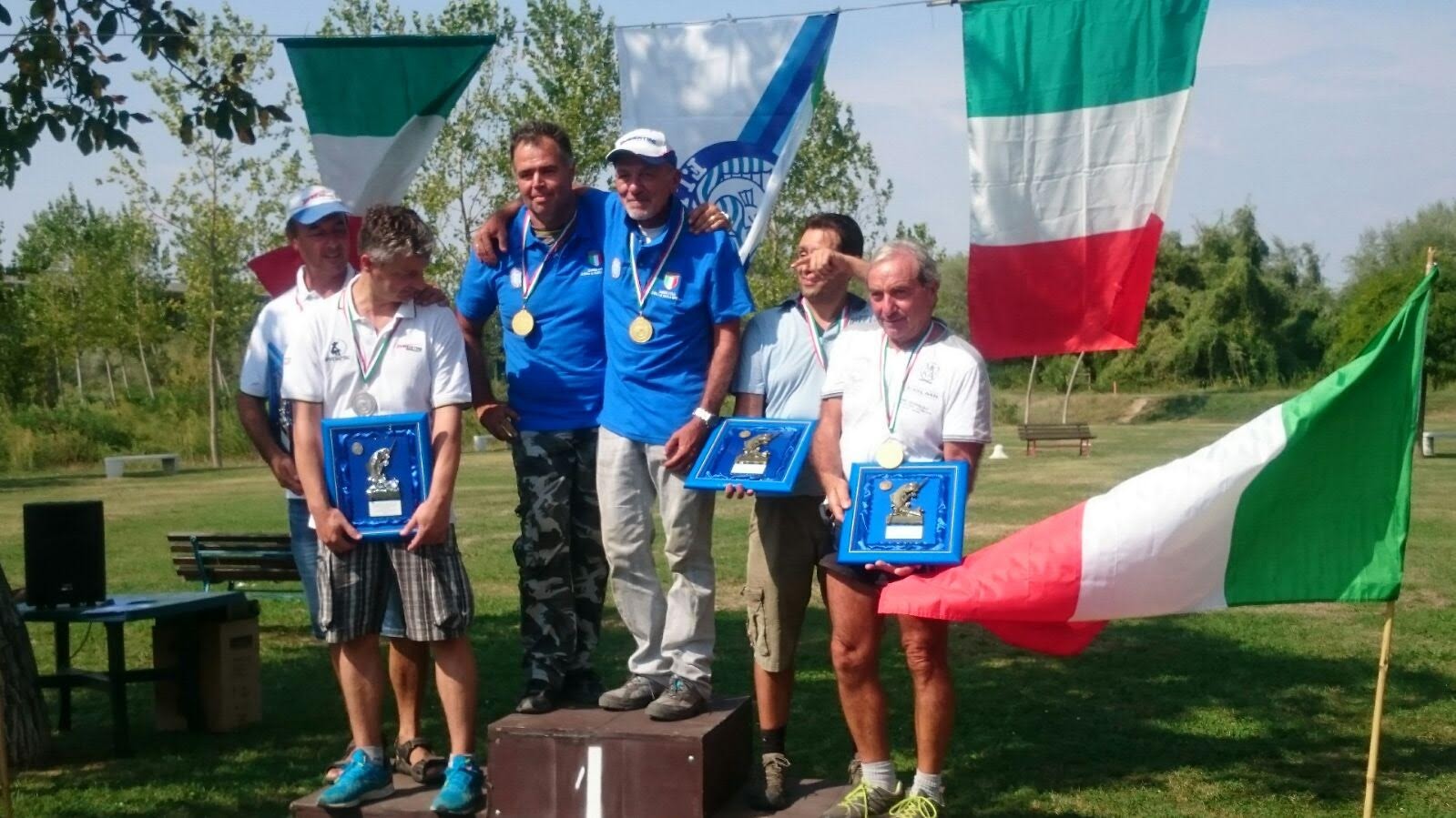 Il podio con Cardinali-Marchi sul gradino più alto