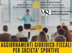 AGGIORNAMENTI GIURIDICO FISCALI PER SOCIETA’ SPORTIVE