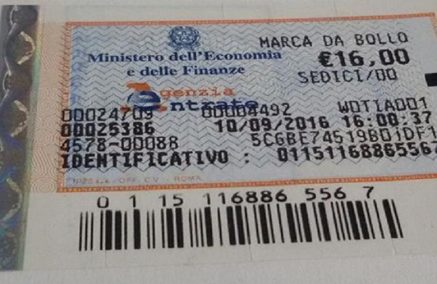 ESENZIONE DA BOLLO ANCHE PER ASD E SSD DAL 1° GENNAIO 2019