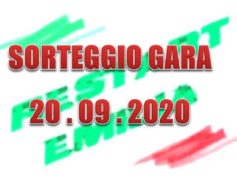 SORTEGGIO GARA “RESTART EMILIA” DEL 20.09.2020 – FIUMA MANDRIA