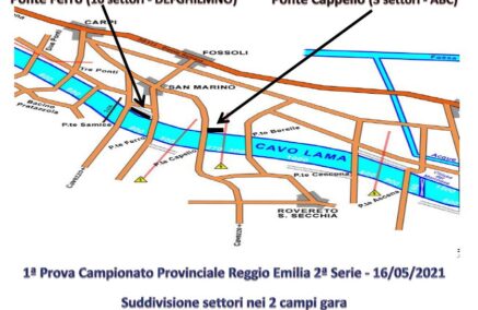 ATTENZIONE: MODIFICA CAMPO GARA 1ª PROVA PROVINCIALE 2ª SERIE DEL 16.05.2021