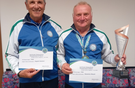 MONDIALE MASTER DI PESCA A FEEDER, VINCE LA FRANCIA, QUARTA L’ITALIA, BRONZO PER L’AZZURRO DOMENICO NIZZOLI