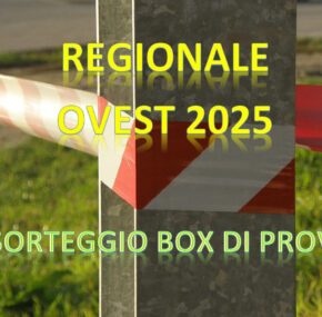 SORTEGGIO BOX DI PROVA PER 1ª PROVA TROFEO EMILIA ROMAGNA GIR. A DEL 01.06.2025