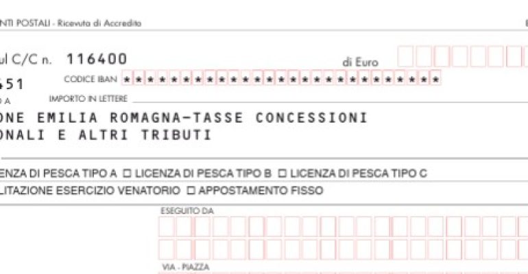ATTENZIONE AL VERSAMENTO TASSA DI CONCESSIONE – LICENZA DI PESCA